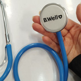 محصول نمونه تستی گوشی پزشکی( استتوسکوپ) مدل Ws1 رنگ آبی مارک بی ول B.well ، ساخت سوئیس ،با 1 سال گارانتی